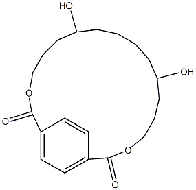 1.4-Bis-[4-(4-hydroxy-butyloxycarbonyl)-benzoyloxy]-butan Structure