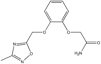 2-{2-[(3-methyl-1,2,4-oxadiazol-5-yl)methoxy]phenoxy}acetamide Structure