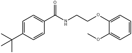 4-tert-butyl-N-[2-(2-methoxyphenoxy)ethyl]benzamide Structure