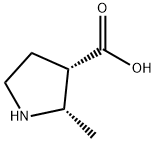 (2S,3S)-2-Methyl-3-pyrrolidinecarboxylic acid 구조식 이미지