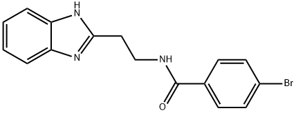 N-[2-(1H-benzimidazol-2-yl)ethyl]-4-bromobenzamide 구조식 이미지