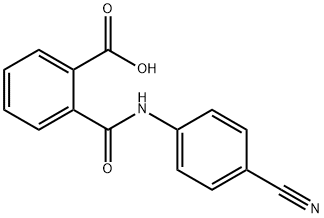 2-[(4-cyanoanilino)carbonyl]benzoic acid Structure