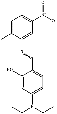 5-(diethylamino)-2-{[(2-methyl-5-nitrophenyl)imino]methyl}phenol Structure