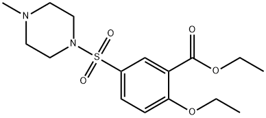 Ethyl 2-ethoxy-5-((4-methylpiperazin-1-yl)sulfonyl)benzoate 구조식 이미지