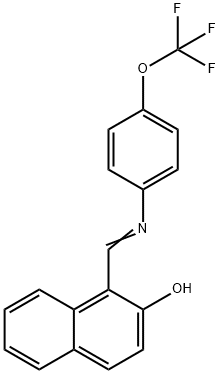 1-({[4-(trifluoromethoxy)phenyl]imino}methyl)-2-naphthol Structure