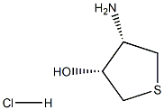 (3R,4S)-4-Aminotetrahydrothiophen-3-ol hydrochloride 구조식 이미지