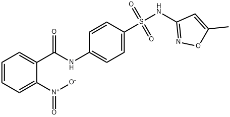 N-(4-{[(5-methyl-3-isoxazolyl)amino]sulfonyl}phenyl)-2-nitrobenzamide Structure