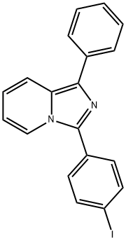 3-(4-iodophenyl)-1-phenylimidazo[1,5-a]pyridine 구조식 이미지