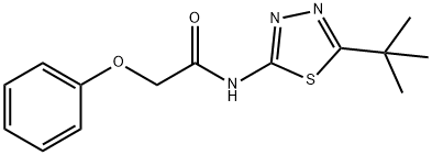 N-(5-tert-butyl-1,3,4-thiadiazol-2-yl)-2-phenoxyacetamide Structure