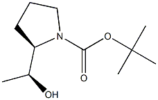 tert-butyl (S)-2-((R)-1-hydroxyethyl)pyrrolidine-1-carboxylate 구조식 이미지