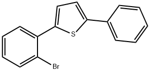2-(2-bromophenyl)-5-phenylthiophene 구조식 이미지
