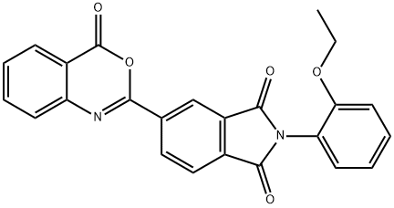 2-(2-ethoxyphenyl)-5-(4-oxo-4H-3,1-benzoxazin-2-yl)-1H-isoindole-1,3(2H)-dione 구조식 이미지