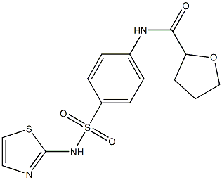 N-{4-[(1,3-thiazol-2-ylamino)sulfonyl]phenyl}tetrahydro-2-furancarboxamide 구조식 이미지