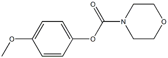 4-methoxyphenyl 4-morpholinecarboxylate 구조식 이미지