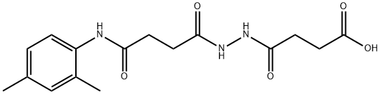 4-{2-[4-(2,4-dimethylanilino)-4-oxobutanoyl]hydrazino}-4-oxobutanoic acid 구조식 이미지