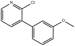 2-Chloro-3-(3-methoxyphenyl)pyridine Structure