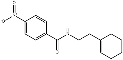 N-[2-(1-cyclohexen-1-yl)ethyl]-4-nitrobenzamide 구조식 이미지