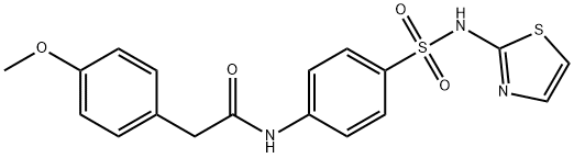 2-(4-methoxyphenyl)-N-{4-[(1,3-thiazol-2-ylamino)sulfonyl]phenyl}acetamide Structure