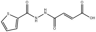 (E)-4-oxo-4-[2-(2-thienylcarbonyl)hydrazino]-2-butenoic acid Structure