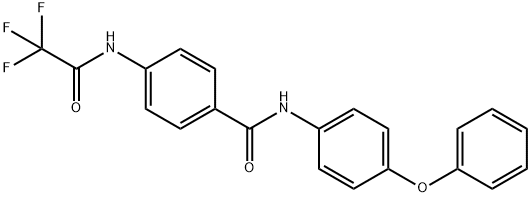 N-(4-phenoxyphenyl)-4-[(trifluoroacetyl)amino]benzamide Structure