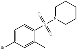 1-((4-bromo-2-methylphenyl)sulfonyl)piperidine Structure