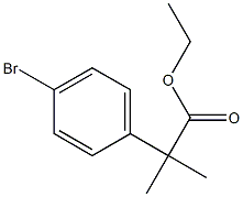 에틸2-(4-브로모페닐)-2-메틸프로파노에이트 구조식 이미지