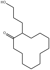 2-(3-hydroxypropyl)cyclododecanone Structure