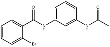 N-[3-(acetylamino)phenyl]-2-bromobenzamide 구조식 이미지
