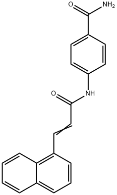 4-{[3-(1-naphthyl)acryloyl]amino}benzamide Structure