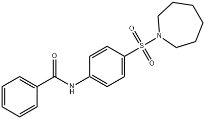 N-[4-(1-azepanylsulfonyl)phenyl]benzamide 구조식 이미지