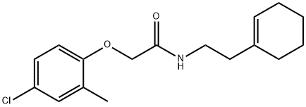 2-(4-chloro-2-methylphenoxy)-N-[2-(1-cyclohexen-1-yl)ethyl]acetamide 구조식 이미지