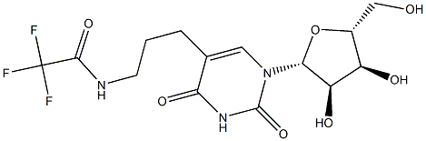 5-[3-[(Trifluoroacetyl)amino]propyl]uridine Structure