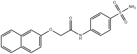 N-[4-(aminosulfonyl)phenyl]-2-(2-naphthyloxy)acetamide 구조식 이미지