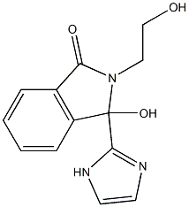 3-hydroxy-2-(2-hydroxyethyl)-3-(1H-imidazol-2-yl)-1-isoindolinone 구조식 이미지