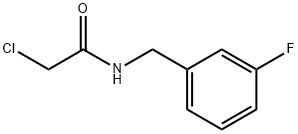 2-chloro-N-[(3-fluorophenyl)methyl]acetamide Structure
