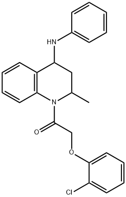 1-{[(2-chlorophenyl)oxy]acetyl}-2-methyl-N-phenyl-1,2,3,4-tetrahydroquinolin-4-amine Structure