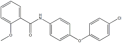 N-[4-(4-chlorophenoxy)phenyl]-2-methoxybenzamide Structure