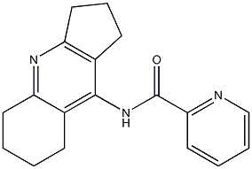 N-(2,3,5,6,7,8-hexahydro-1H-cyclopenta[b]quinolin-9-yl)-2-pyridinecarboxamide Structure