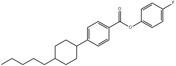 4-FLUOROPHENYL 4-(4-PENTYLCYCLOHEXYL)BENZOATE Structure