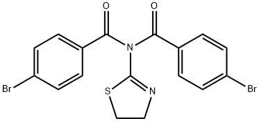 4-bromo-N-(4-bromobenzoyl)-N-(4,5-dihydro-1,3-thiazol-2-yl)benzamide Structure