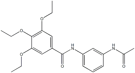 N-[3-(acetylamino)phenyl]-3,4,5-triethoxybenzamide 구조식 이미지