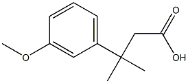 3-(3-Methoxyphenyl)-3-methylbutanoic acid 구조식 이미지