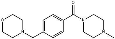 4-{4-[(4-methyl-1-piperazinyl)carbonyl]benzyl}morpholine Structure