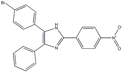 5-(4-bromophenyl)-2-{4-nitrophenyl}-4-phenyl-1H-imidazole 구조식 이미지