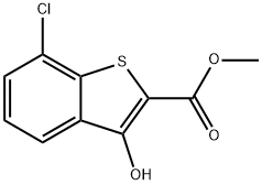 Methyl 7-chloro-3-hydroxybenzo[b]thiophene-2-carboxylate 구조식 이미지