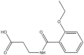 3-[(2-ethoxybenzoyl)amino]propanoic acid Structure