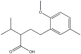 Benzenebutanoic acid, 2-Methoxy-5-Methyl-a-
(1-Methylethyl) 구조식 이미지