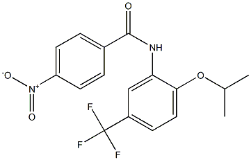 N-[2-isopropoxy-5-(trifluoromethyl)phenyl]-4-nitrobenzamide Structure