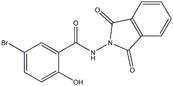 5-bromo-N-(1,3-dioxo-1,3-dihydro-2H-isoindol-2-yl)-2-hydroxybenzamide Structure