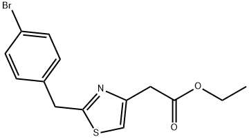 ETHYL 2-(2-(4-BROMOBENZYL)THIAZOL-4-YL)ACETATE Structure